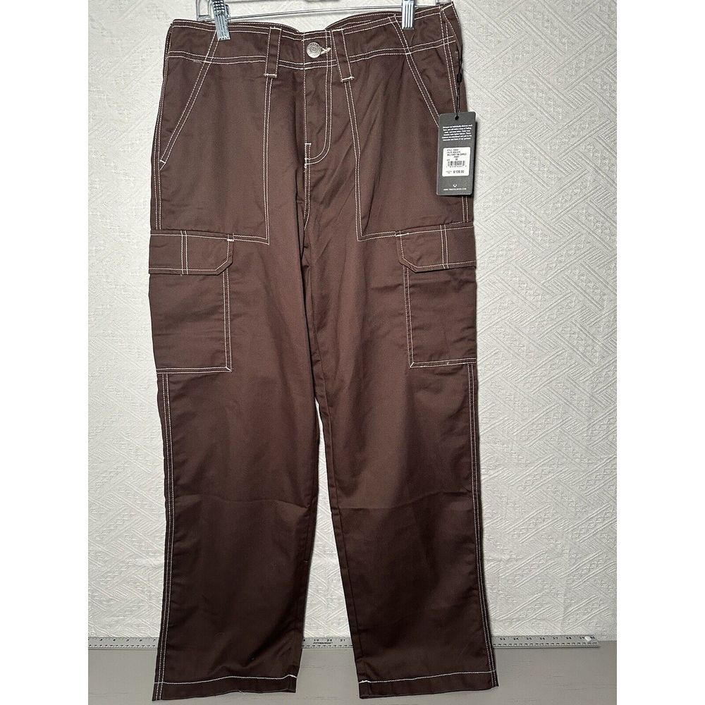 True Religion Women's Military SN Cargo Pants Brown Size 30 MSRp‎ $139- Fall
